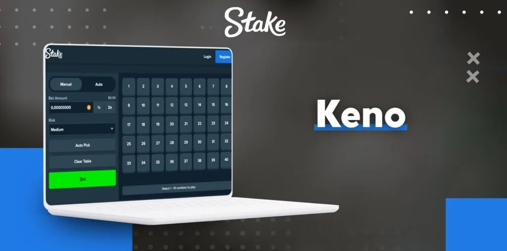 Stake Pakistan Keno casino game overview
